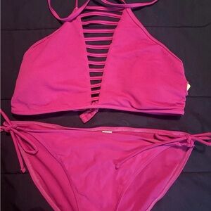 No Boundaries Pink Bikini Set